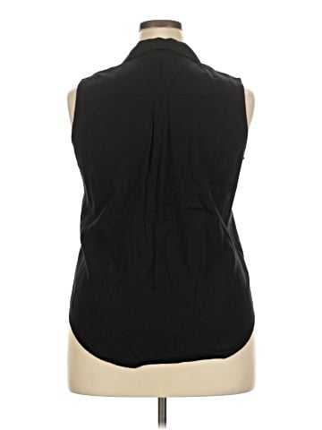 Worthington Sleeveless Button-Down Shirt (view 2)