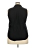 Worthington Black Sleeveless Button-Down Shirt Size XXL - photo 2