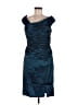 Tadashi Blue Cocktail Dress Size 8 - photo 1