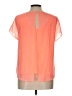 E&M Collection 100% Polyester Orange Short Sleeve Blouse Size L - photo 2