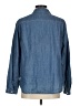 Violeta by Mango Blue Long Sleeve Button-Down Shirt Size M - photo 2