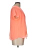 E&M Collection 100% Polyester Orange Short Sleeve Blouse Size L - photo 4