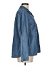 Violeta by Mango Blue Long Sleeve Button-Down Shirt Size M - photo 4