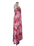 Self Contrast Tropical Red Cocktail Dress Size M - photo 4