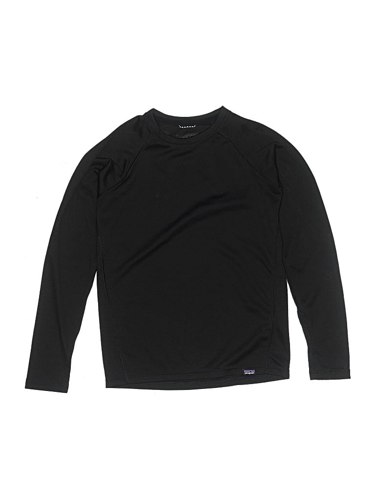 Pre-owned Patagonia Kids' Long Sleeve T-shirt In Black