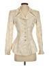Mary McFadden 100% Polyester Floral Ivory Blazer Size 4 - photo 1