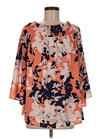 H By Halston 3/4 Sleeve T-Shirt (view 1)