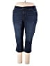 Liz Claiborne Solid Blue Jeans Size 20 - photo 1