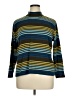 Talbots Stripes Blue Turtleneck Sweater Size 1X - photo 1