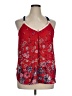 Xhilaration 100% Polyester Red Sleeveless Blouse Size XL - photo 1