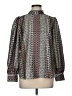 Ann Taylor LOFT 100% Polyester Tweed Gray Long Sleeve Blouse Size M - photo 1