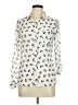Freebird 100% Polyester Animal Print Ivory Long Sleeve Blouse Size M - photo 1