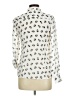 Freebird 100% Polyester Animal Print Ivory Long Sleeve Blouse Size M - photo 2