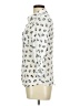 Freebird 100% Polyester Animal Print Ivory Long Sleeve Blouse Size M - photo 5