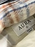 Aura Plaid Tan Gray Coat Size L - photo 6