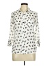 Freebird 100% Polyester Animal Print Ivory 3/4 Sleeve Blouse Size M - photo 1