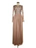 Maya 100% Polyester Tan Cocktail Dress Size 6 - photo 1