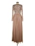 Maya 100% Polyester Tan Cocktail Dress Size 6 - photo 2