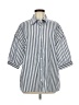 Shein Stripes Blue 3/4 Sleeve Button-Down Shirt Size 6 - photo 1