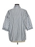Shein Stripes Blue 3/4 Sleeve Button-Down Shirt Size 6 - photo 2