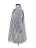 Shein Stripes Blue 3/4 Sleeve Button-Down Shirt Size 6 - photo 5