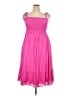 Torrid 100% Rayon Solid Pink Cocktail Dress Size 2X Plus (2) - photo 1