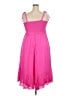 Torrid 100% Rayon Solid Pink Cocktail Dress Size 2X Plus (2) - photo 2