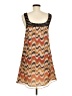 Vertigo Paris 100% Polyester Chevron-herringbone Brown Casual Dress Size M - photo 2