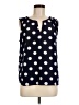 Pixley Polka Dots Blue Sleeveless Blouse Size M - photo 1