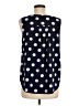 Pixley Polka Dots Blue Sleeveless Blouse Size M - photo 2