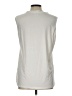 August Silk Ivory Sleeveless Blouse Size L - photo 2