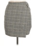H&M Plaid Gray Casual Skirt Size 8 - photo 1