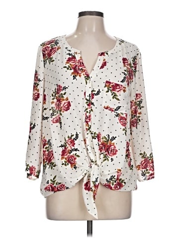 Black Rainn 3/4 Sleeve Blouse (view 1)