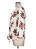 Black Rainn 100% Polyester Floral Ivory 3/4 Sleeve Blouse Size L - photo 5
