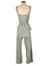 Monteau Solid Gray Green Jumpsuit Size S - photo 2