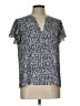 MNG Blue Short Sleeve Blouse Size L - photo 1