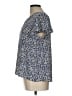 MNG Blue Short Sleeve Blouse Size L - photo 5