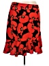 ELOQUII 100% Polyester Floral Red Casual Skirt Size 22 Plus - photo 1