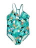 Speedo Tropical Teal One Piece Swimsuit Size M (kids) - photo 1