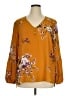 Maurices Orange 3/4 Sleeve Blouse Size XL - photo 1