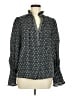 Max Studio 100% Polyester Tweed Black Long Sleeve Blouse Size M - photo 1