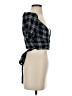 Blue Life 100% Cotton Black Short Sleeve Blouse Size XS - photo 4
