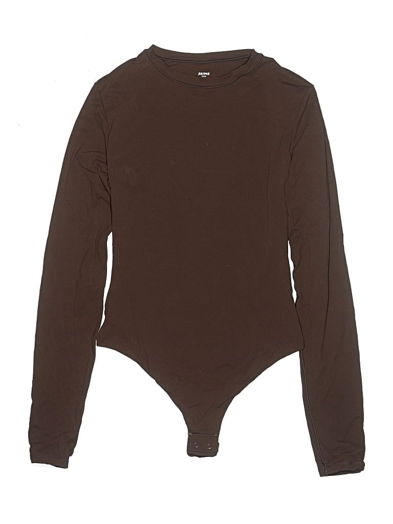 Pre-owned Skims Bodysuit In Brown