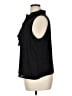 Ann Taylor LOFT 100% Polyester Black Sleeveless Blouse Size XL - photo 5