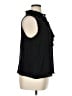 Ann Taylor LOFT 100% Polyester Black Sleeveless Blouse Size XL - photo 4
