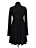 Personal Identity Solid Black Casual Dress Size L - photo 2