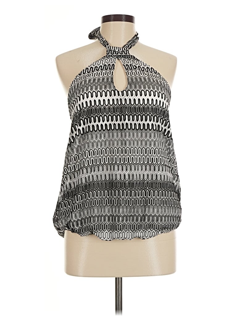 Pre-owned Isle By Melis Kozan Sleeveless Blouse In Silver