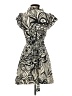 BCBGMAXAZRIA 100% Silk Paisley Gray Casual Dress Size XXS - photo 2