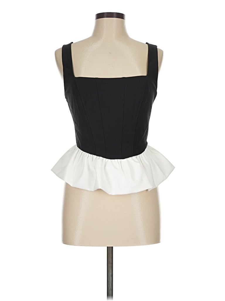 Pre-owned Lulus Sleeveless Top Black Strapless Neckline Tops