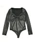 Express Metallic Gray Bodysuit Size M - photo 1